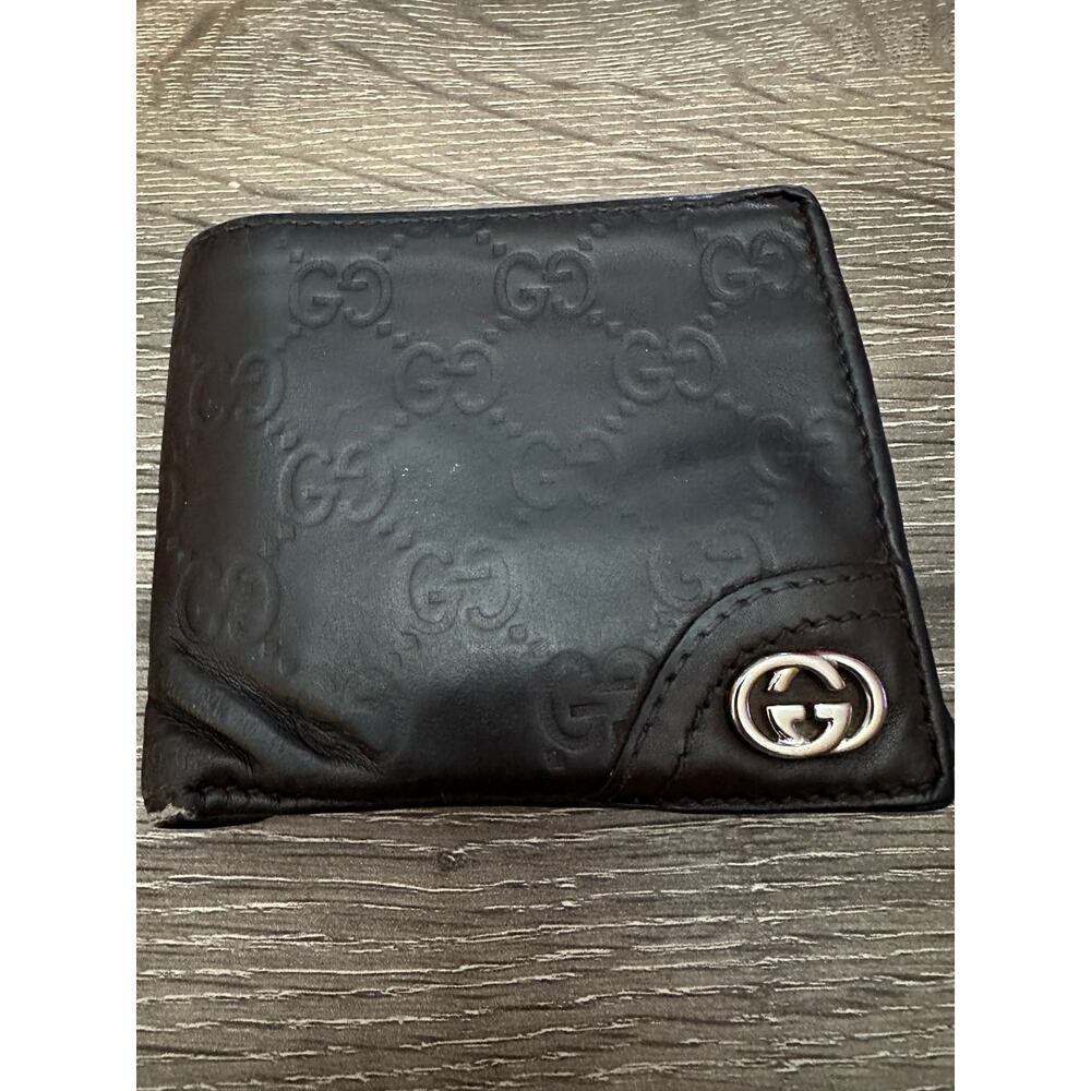 Vintage Gucci Guccissima Leather Men's Coin Pocket Wallet